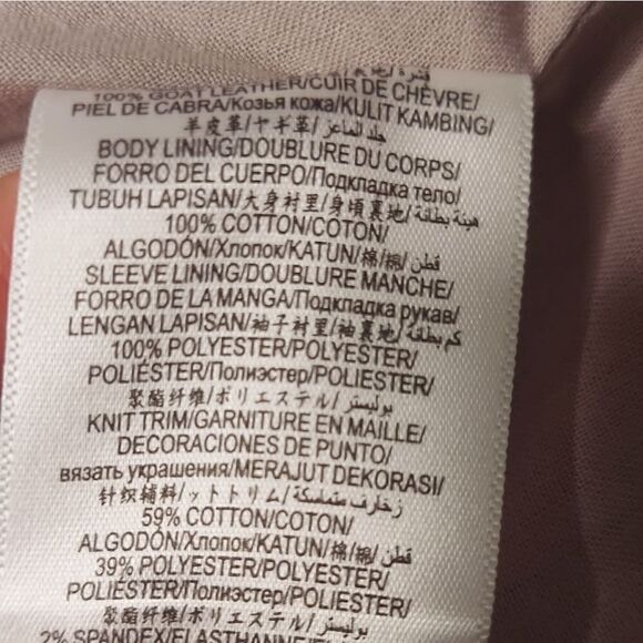 BCBG MAXAZRIA 'Joss' Blush Leather Jacket - Picture 12 of 14